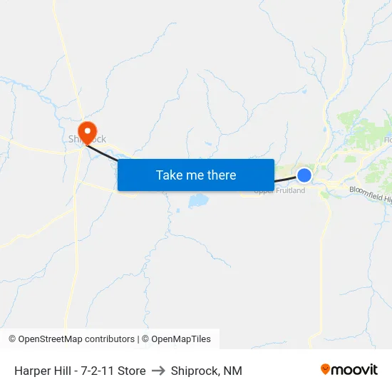 Harper Hill - 7-2-11 Store to Shiprock, NM map