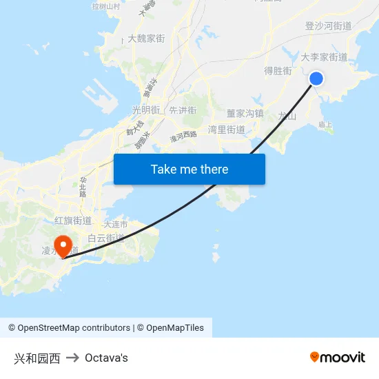 Xingheyuan West to Octava's map