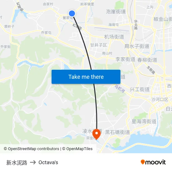 New Cement Road to Octava's map