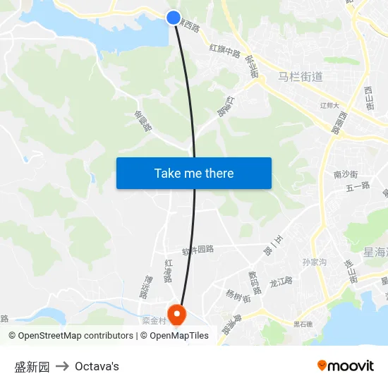 Shengxinyuan to Octava's map