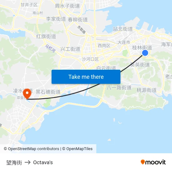 Wanghai Street to Octava's map