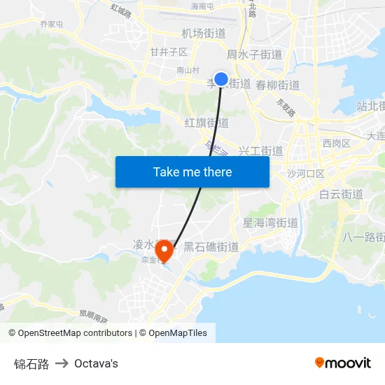Jinshi Road to Octava's map