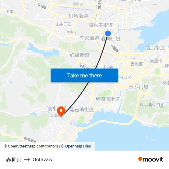 Chunliu River to Octava's map