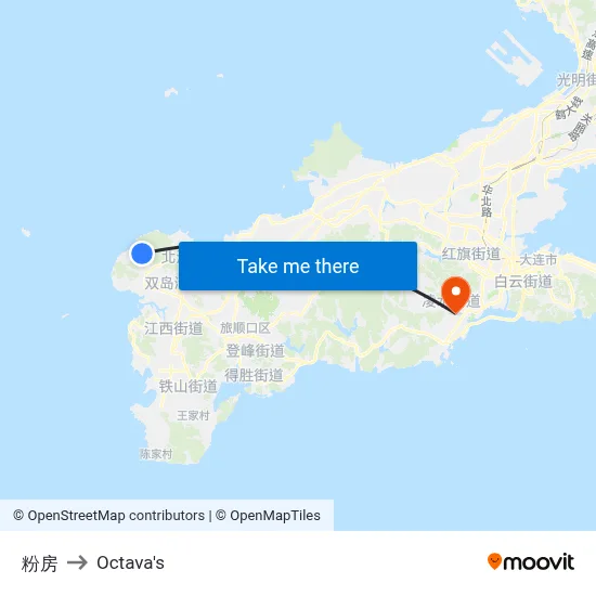 Fenfang to Octava's map