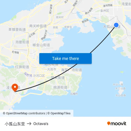 Xiaogushang East Village to Octava's map