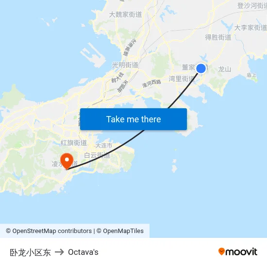 East Wolong Complex to Octava's map