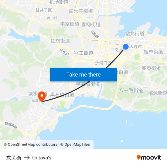 Dongguan Street to Octava's map