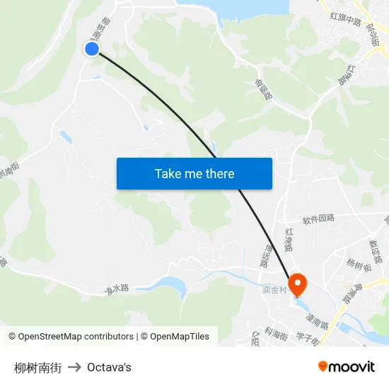 Liushu South Street to Octava's map