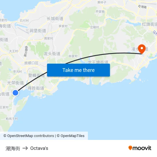 Chaohai Street to Octava's map