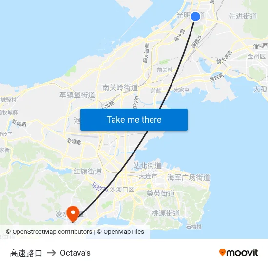 Highway Entrance to Octava's map