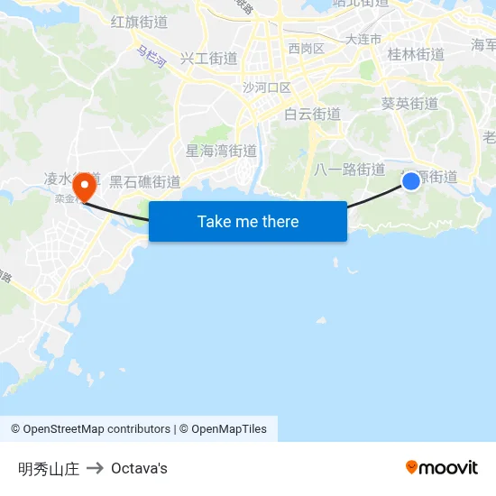 Mingxiu Villa to Octava's map