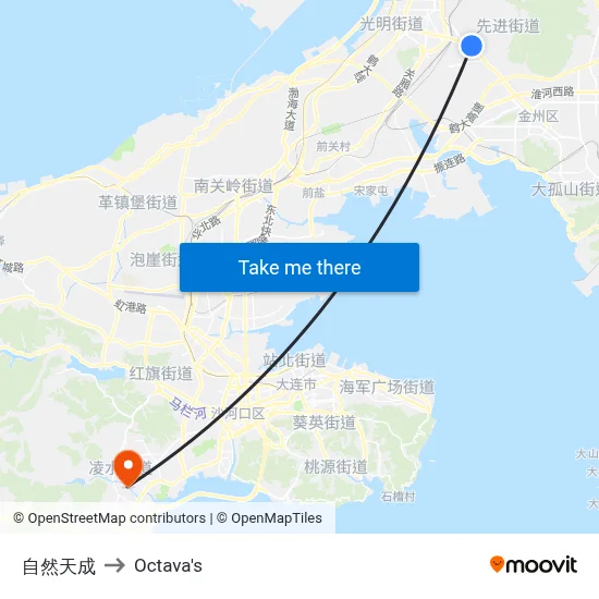 Ziran Tiancheng to Octava's map