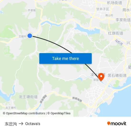 Dong Cha Gou to Octava's map