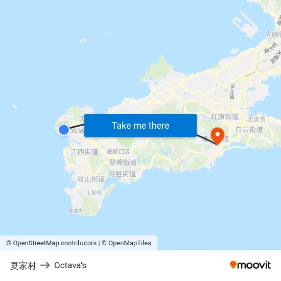 Xia Family Village to Octava's map