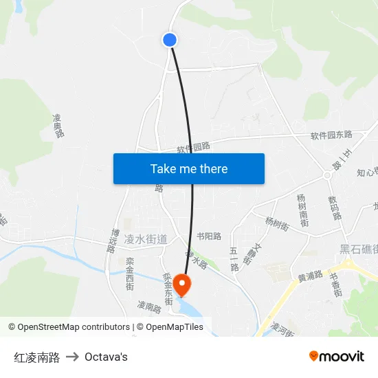Honglin South Road to Octava's map
