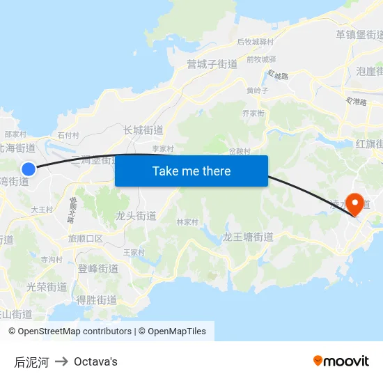 Hou Ni River to Octava's map