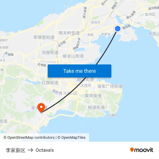 Lijia New District to Octava's map