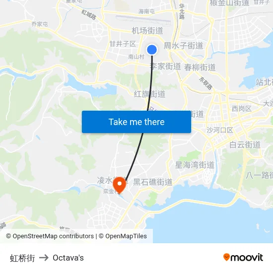 Hongqiao Street to Octava's map