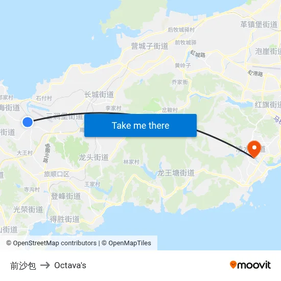 Qian Shabao to Octava's map