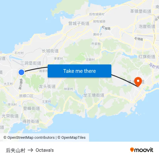 Houjiashan Village to Octava's map