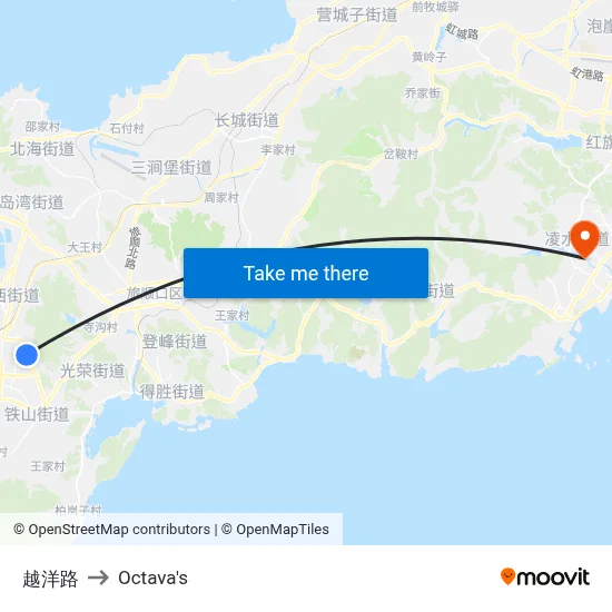 Yueyang Road to Octava's map