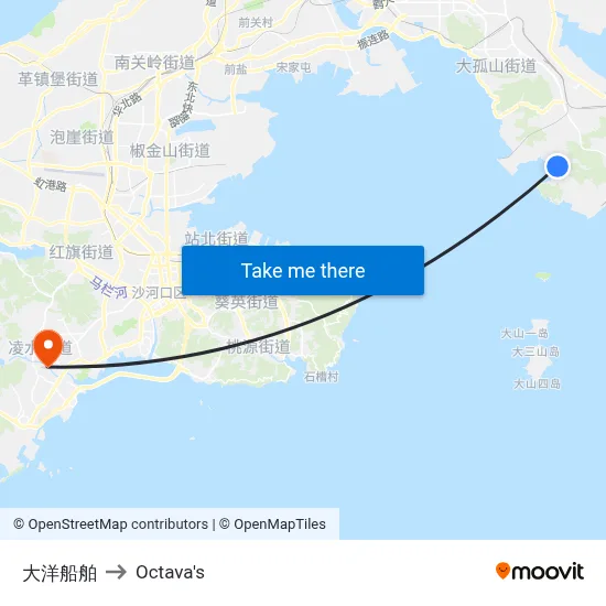 Dayang Ships to Octava's map
