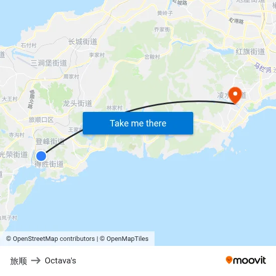 Lvshun to Octava's map