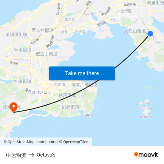 Zhongyun Logistics to Octava's map