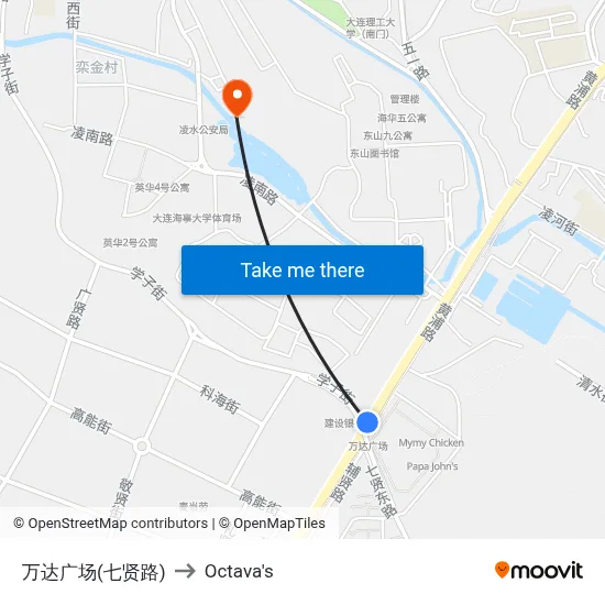 Wanda Plaza (Qixian Road) to Octava's map