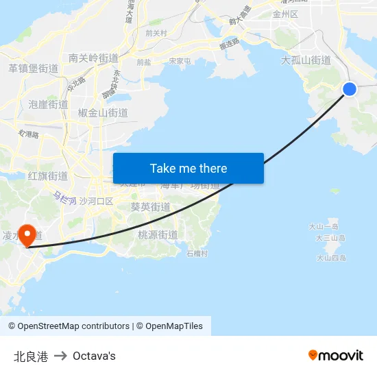 Beiliang Port to Octava's map