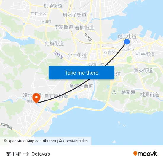 Caishi Street to Octava's map