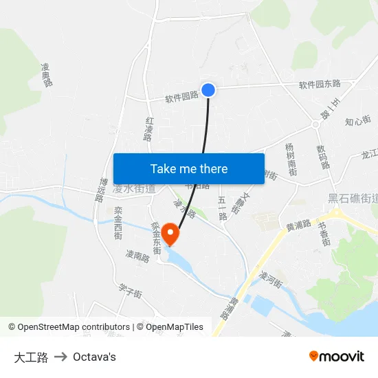 Dagong Road to Octava's map