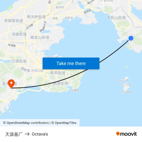 Tianyuan Factory to Octava's map