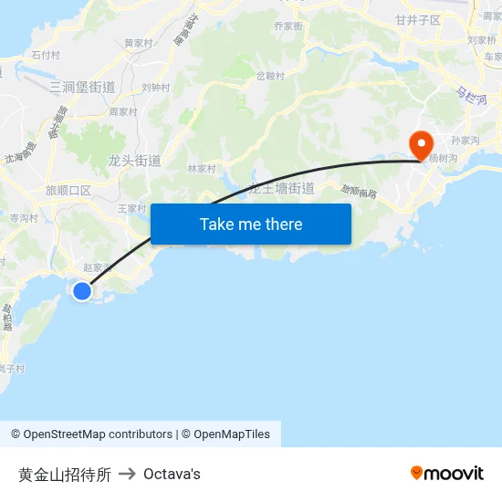 Huangjin Mountain Guesthouse to Octava's map