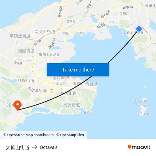Dagu Shan Street to Octava's map