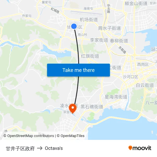 Ganjingzi District Government to Octava's map