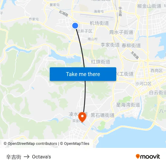 Xinji Street to Octava's map