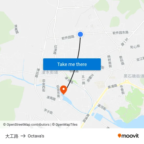Dagong Road to Octava's map