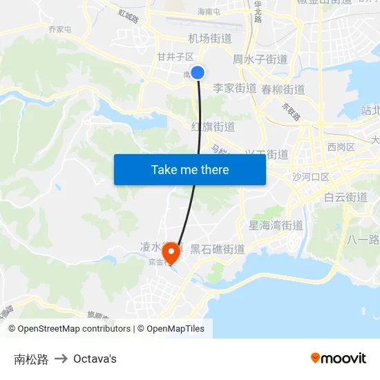 Nansong Road to Octava's map