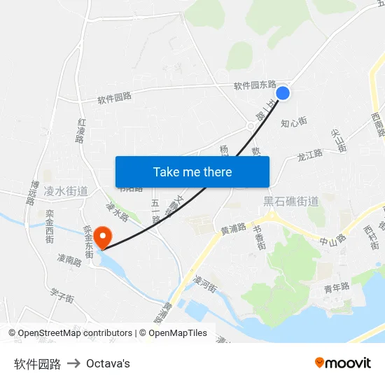 Software Park Road to Octava's map