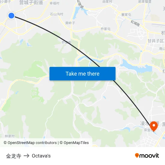 Jinlong Temple to Octava's map