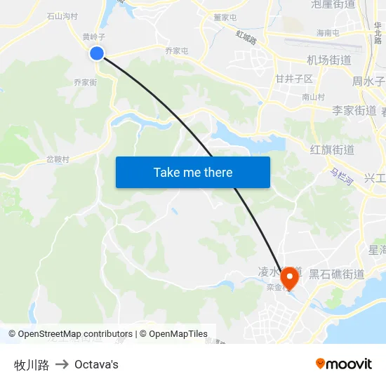 Muchuan Road to Octava's map