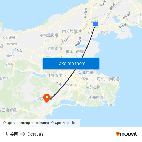 Qian Guan Xi to Octava's map
