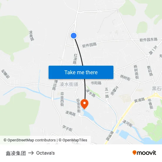 Xinling Group to Octava's map