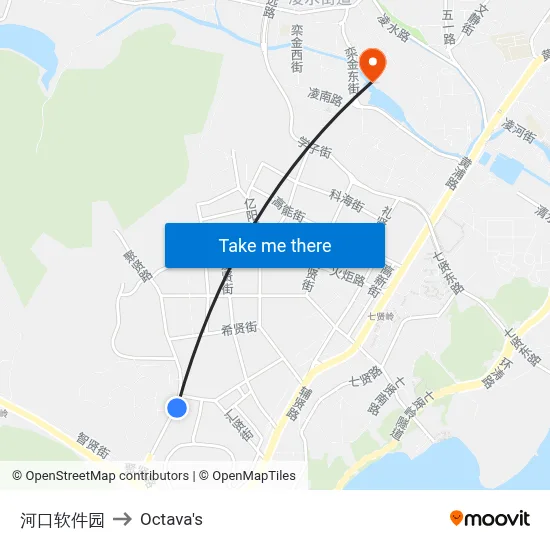 Hekou Software Park to Octava's map