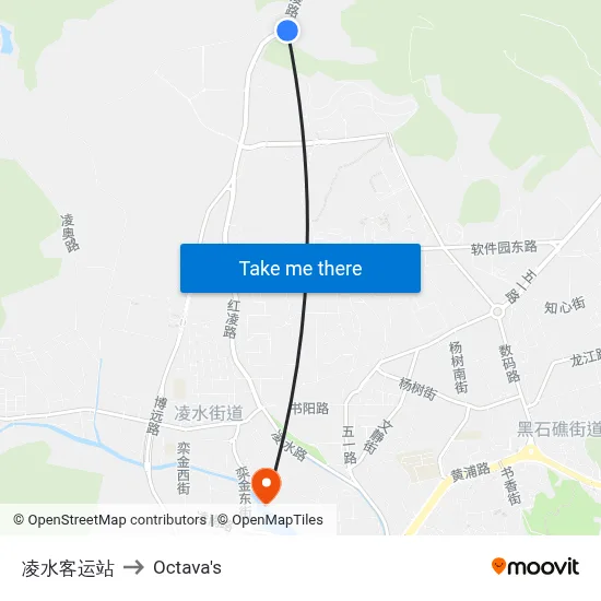 Lingshui Bus Station to Octava's map