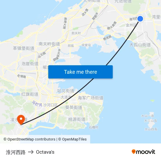 Huaihe West Road to Octava's map