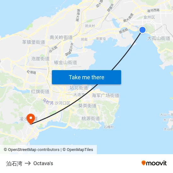 Boshi Bay to Octava's map