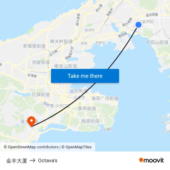Jinfeng Building to Octava's map