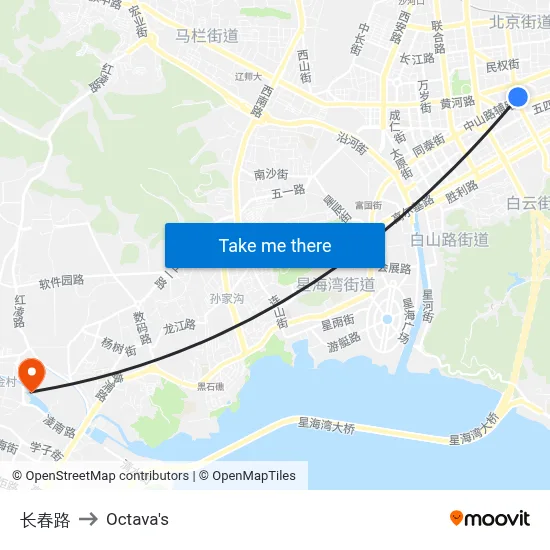 Changchun Road to Octava's map